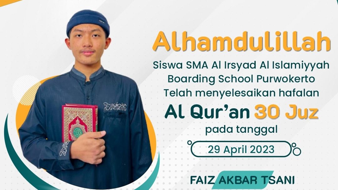 Bertambah Lagi, Siswa Al Irsyad Hafal 30 Juz Al Quran